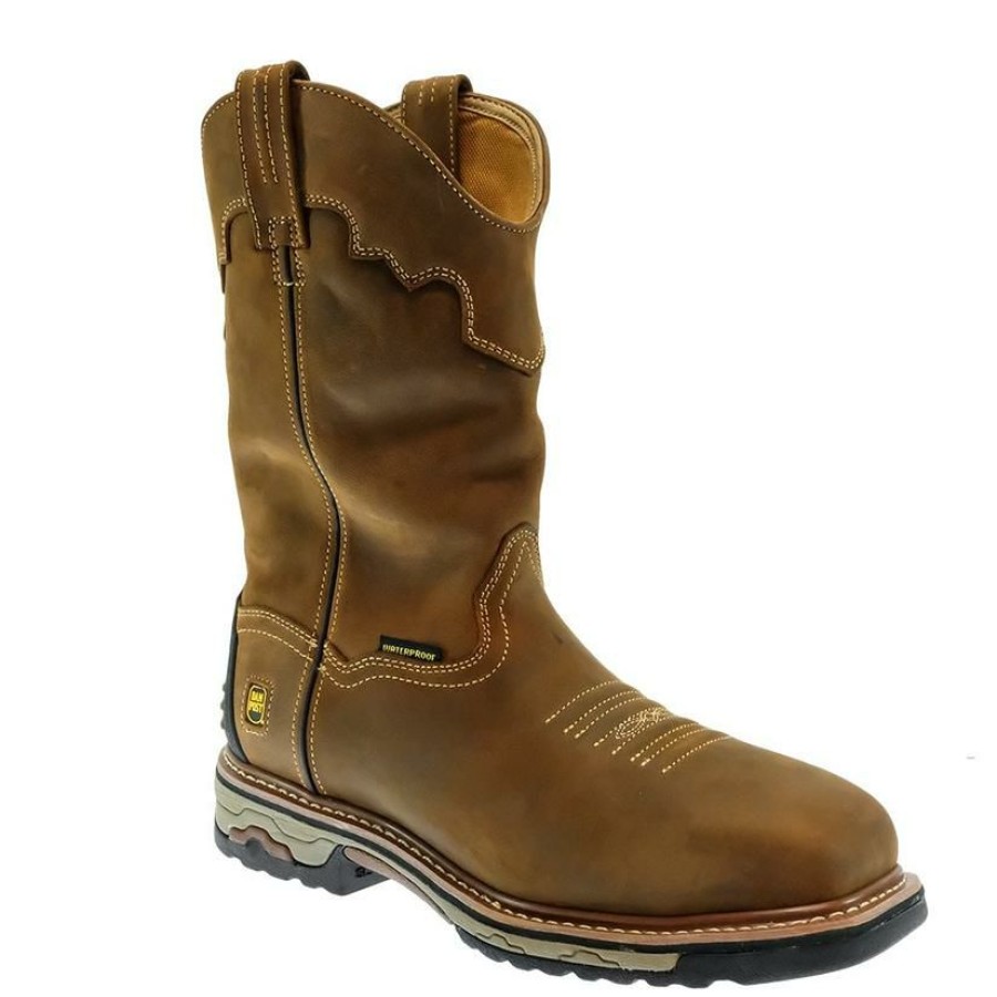 Western Boots * | Reasonable Price Dan Post Blayde Steel Toe Waterproof Tan Men'S Boots