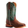 Western Boots * | Shop New Horsepower Sugared Honey Turquoise Vail Youth Boy'S Boots