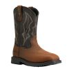 Western Boots * | New Ariat Rig Tek H2O Composite Men'S Brown Work Boots