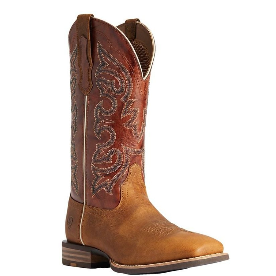 Western Boots * | Outlet Sale Ariat Everlite Go Getter Brown Men'S Boots