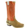 Western Boots * | Excellent Fenoglio Light Rowdy Roughout Orange Top Men'S Boots