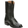 Western Boots * | Crazy Deals Tony Lama Black Monterey Full Quill Men'S Boots