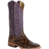 Western Boots * | Cheap Anderson Bean Chocolate And Purple Big Bass Boots