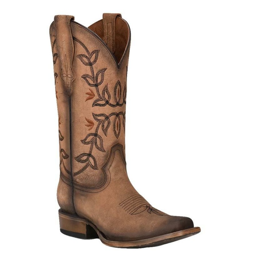 Western Boots * | Excellent Corral Flowered Embroidery Women'S Boots