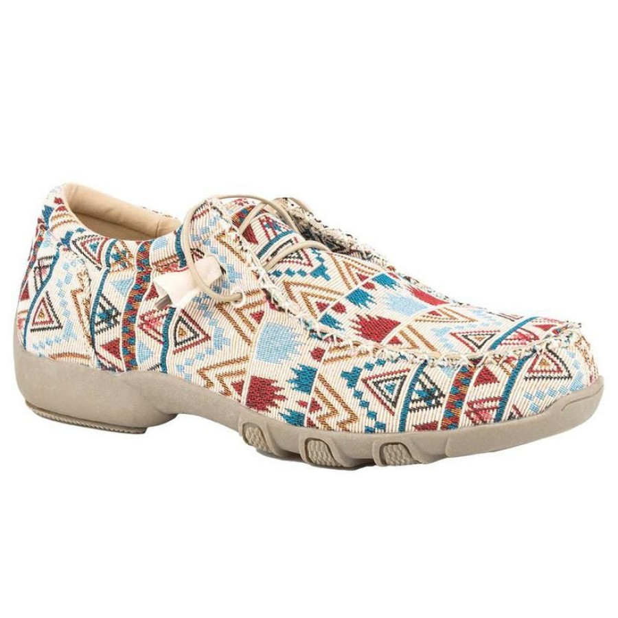 Shoes * | Best Sale Roper Chillin Aztec Canvas Chukka Women'S Shoes