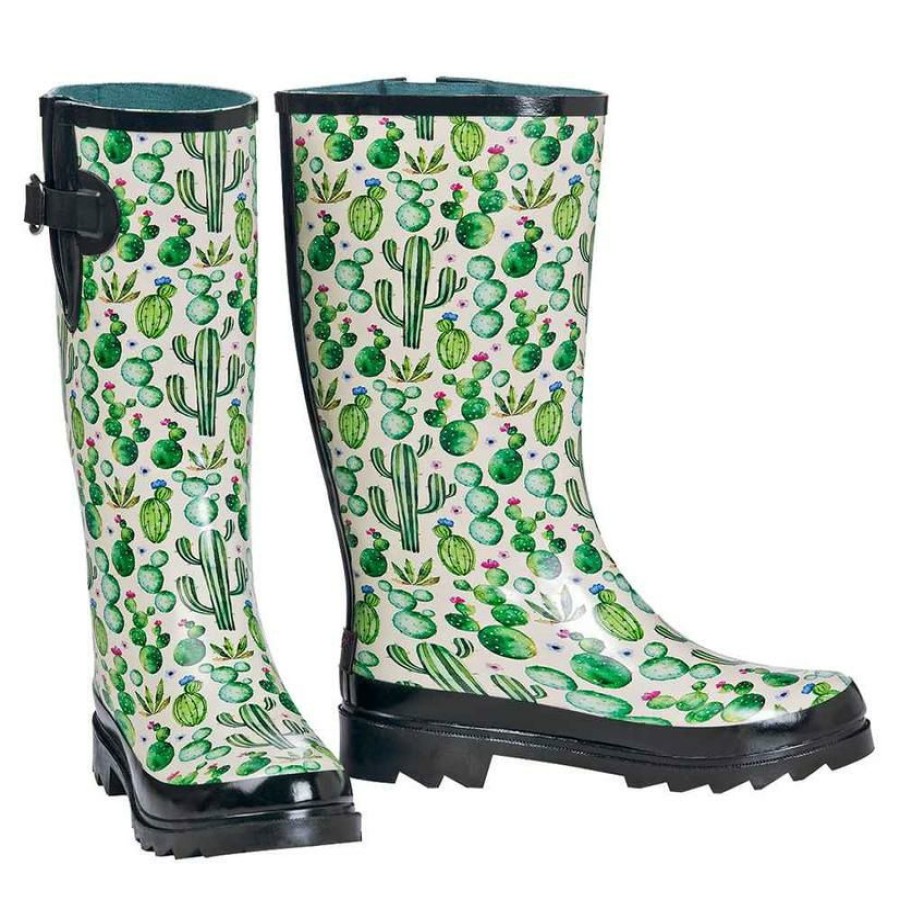 Western Boots * | Clearance M&F Western Womens Cactus Print Rain Boots