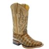 Western Boots * | New Macie Bean Toasted Caiman Bleach Bone Girl'S Boots