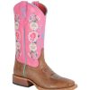 Western Boots * | Best Sale Macie Bean Youth Honey Bunch And Rose Lizard Print Boots