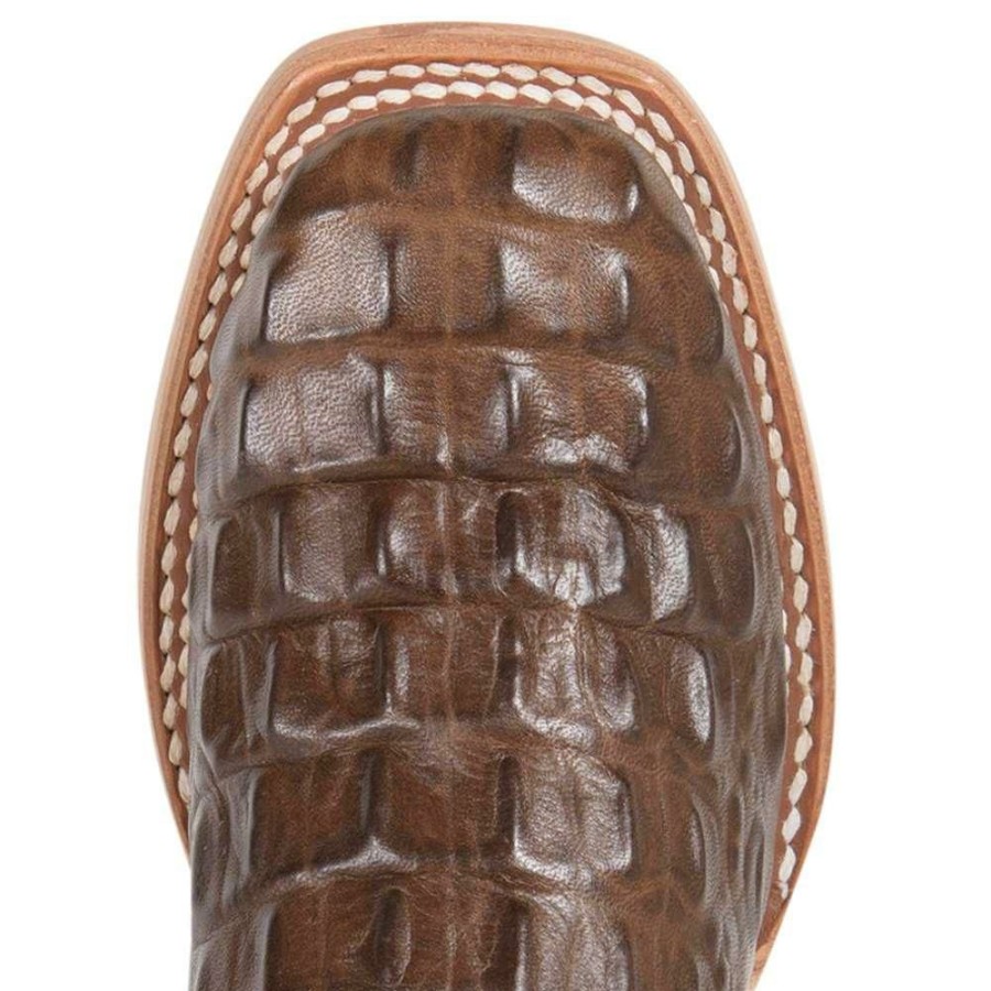 Western Boots * | Shop New Anderson Bean Kids Chocolate Nile Caiman Print Boots