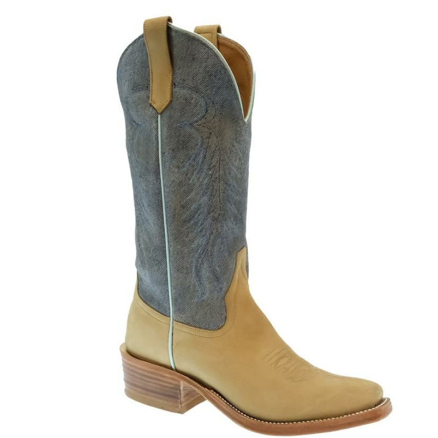 Western Boots * | Crazy Deals Rios Of Mercedes Tan Crazy Horse Women'S Boots