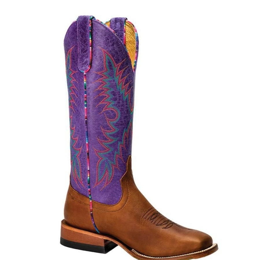 Western Boots * | Best Guaranteed Macie Bean Purple Sinsation Poncho'S Comeback Women'S Boots