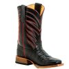 Western Boots * | Best Sale Anderson Bean Black Caiman Print Boy'S Youth Boots