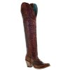 Western Boots * | Best Guaranteed Corral Cognac Embroidered Tall Top Women'S Boots