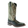 Western Boots * | Official Laredo Issac Black Grey Cowhide Men'S Boots