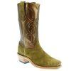 Western Boots * | Excellent Fenoglio Olive Arizona Roughout Bronze Metallic Men'S Boot