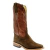 Western Boots * | Less Expensive Anderson Bean Chocolate Slanted Buffalo With Orange Picasso Top Men'S Boots