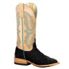 Western Boots * | Crazy Deals Macie Bean Black Matte Bass Bleached Bone Top Women'S Boots